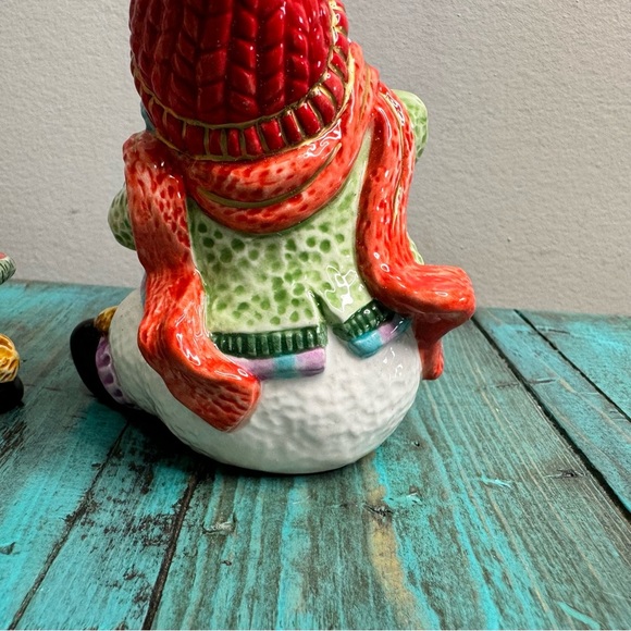 Fitz & Floyd Holiday Jamboree Snowman Salt & Pepper Shakers Christmas - Picture 9 of 16